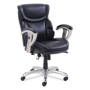 SertaPedic® Emerson Task Chair, Supports Up To 300 Lb, 18.75" To 21.75" Seat Height, Gray Seat-back, Silver Base freeshipping - TVN Wholesale